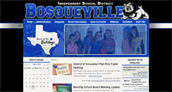 Desktop Screenshot of bosquevilleisd.org